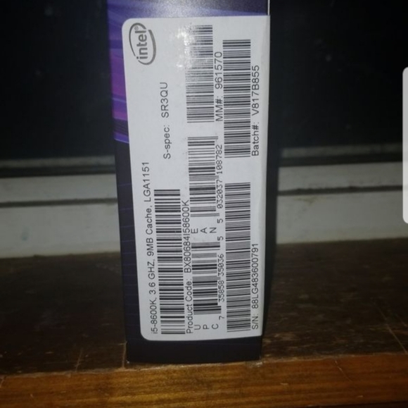 Intel i5-8600k Unlocked Core Processor 8th Gen - Picture 2 of 8